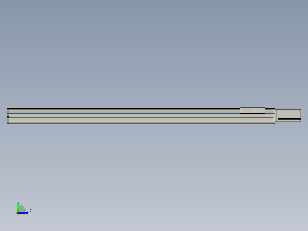 东锦丝杆传动-直线滑台模组DH170-C-L10-S1350-BC-P750W-C3左视图