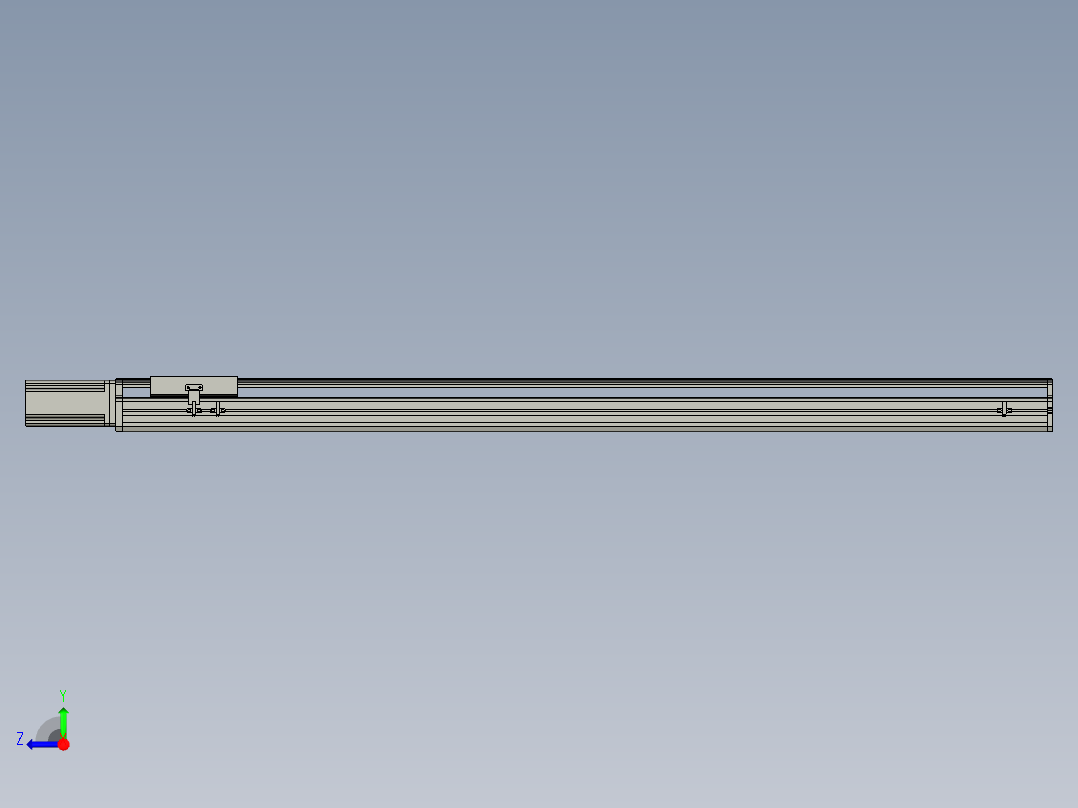 东锦丝杆传动-直线滑台模组DH170-C-L10-S1350-BC-P750W-C3右视图