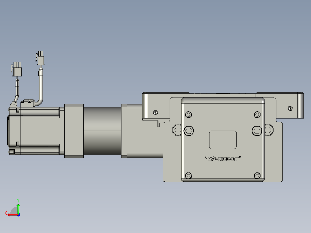 威洛博直线电机模组EB20-L224-S250-L-ZP75-MS3-5K后视图