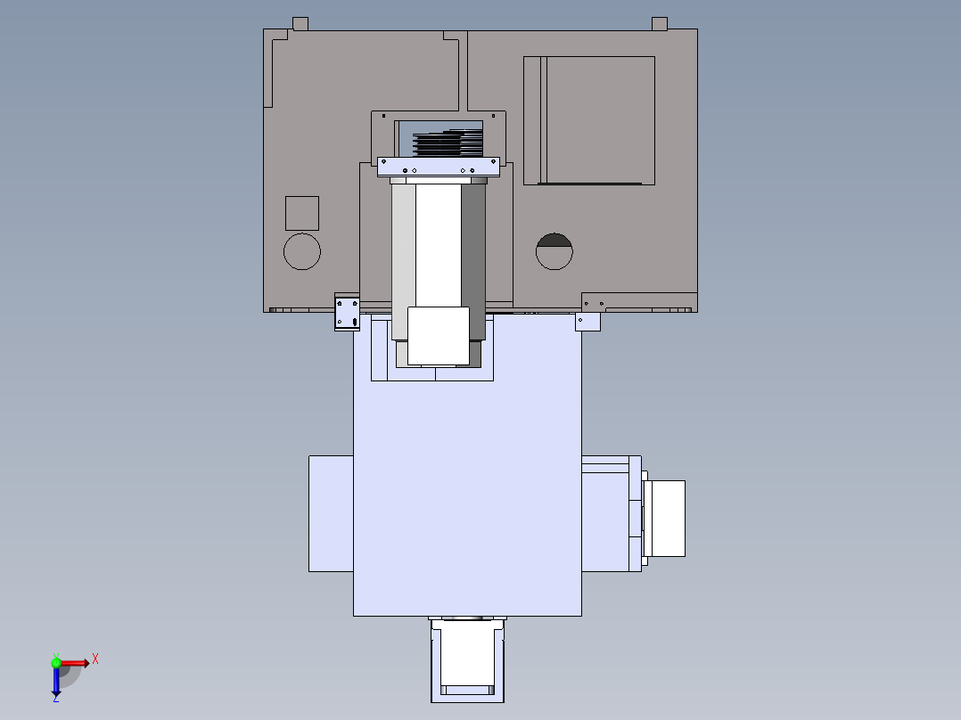 立式车床总图500244俯视图