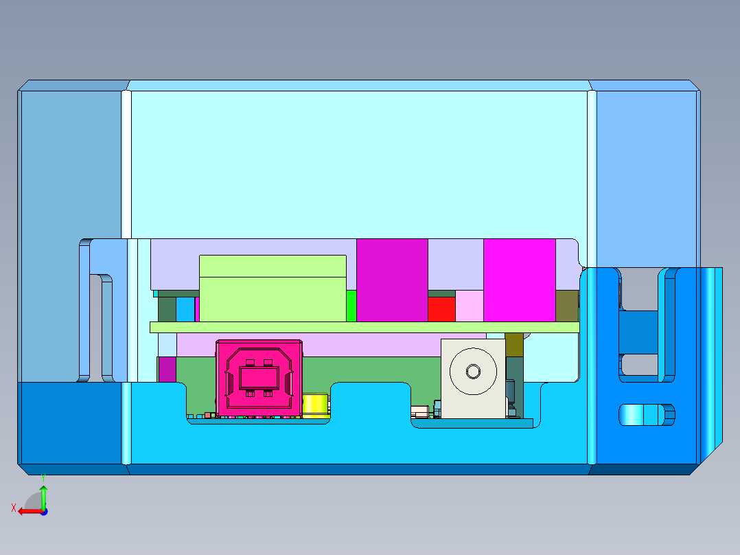 mega2560的微控制器板后视图