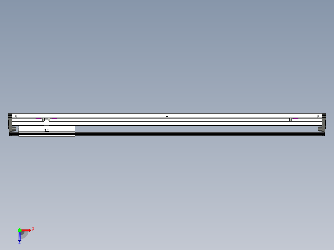 威洛博VL系列直线电机模组-VL17E3-S900俯视图