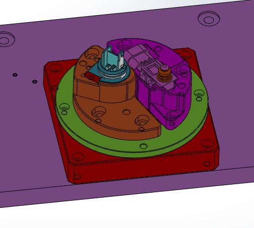 油泵法兰插头传感器组装sw18可编辑