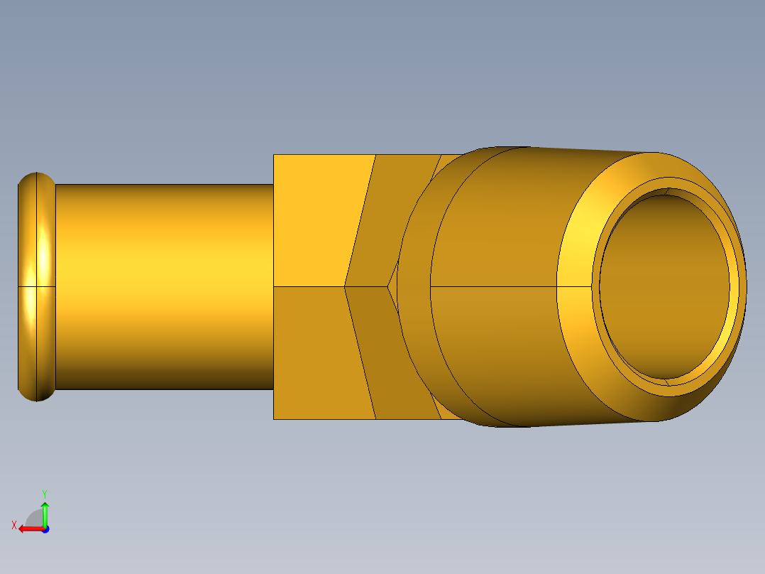 倒齿式工业管接头Beaded Hose Barb 45Deg Elbow Tube to Male Pipe 179HB-10-8后视图