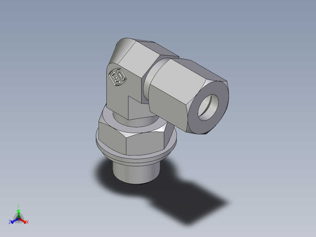 卡套式工业通用硬管接头EO_Adjustable_Locknut_elbow_WEE06LLRCF
