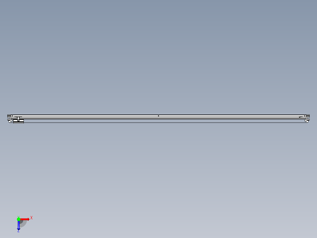 威洛博VL系列直线电机模组-VL17E1-S2950俯视图