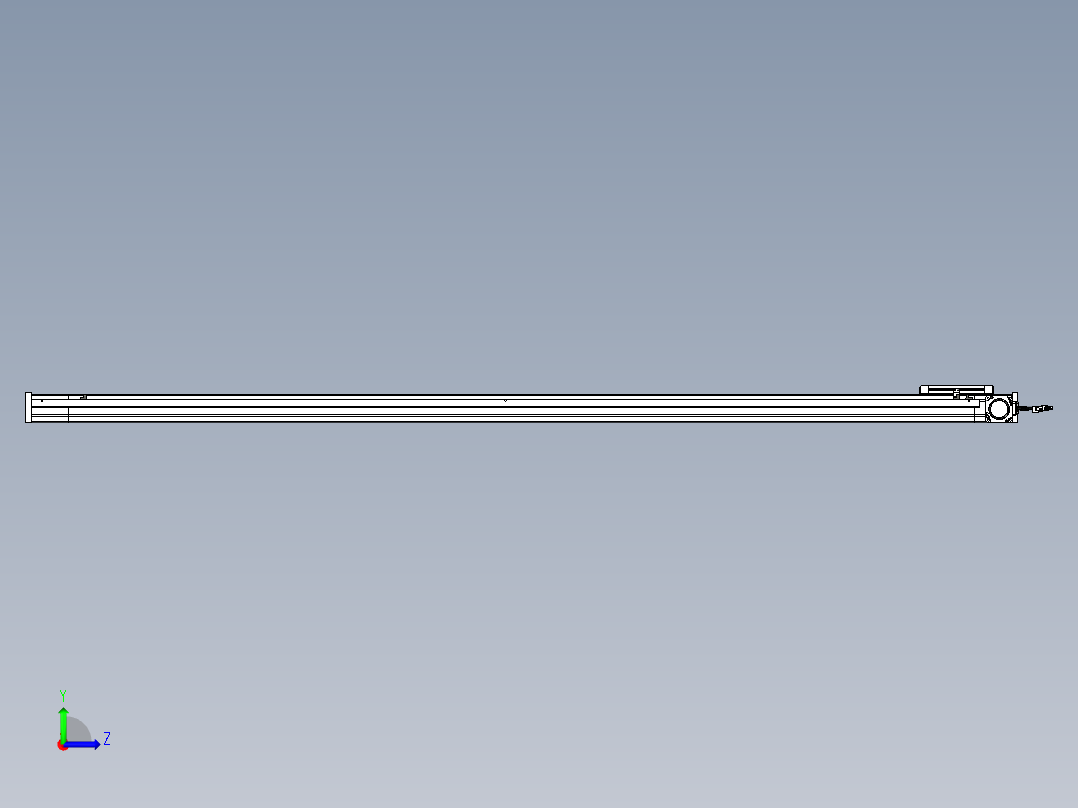 威洛博LB.GB同步带传动--欧规系列LB6A-L130-S1950-BR左视图