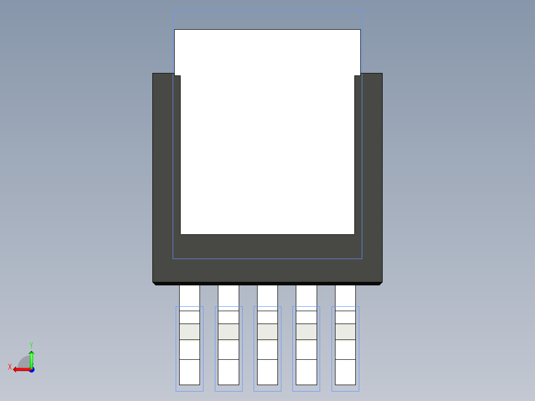 分立半导体元件封装-TO-252AD-6后视图