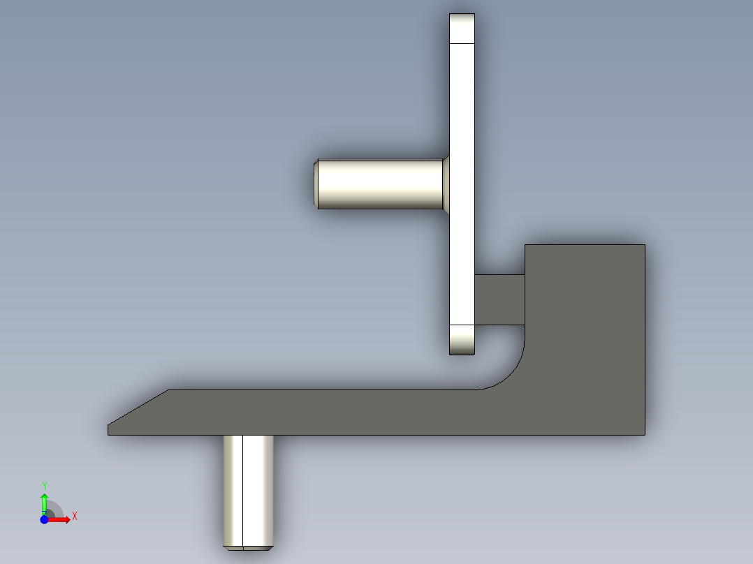 型材-KJN MAGNETIC DOOR STOP 093111前视图