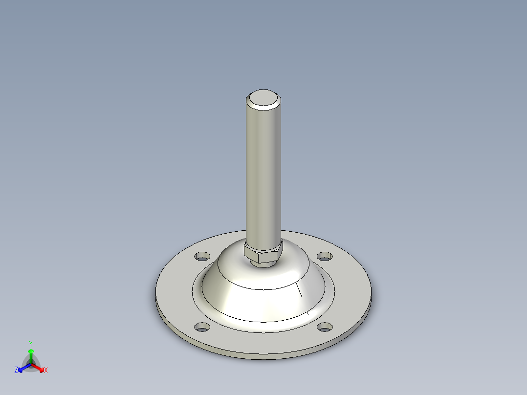 鋼製水平調整腳座349-3D多系列多零件图纸模型