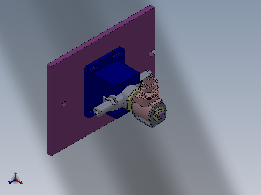 高压水阀装配生产线3D数模图纸 Solidworks17设计正等轴测图