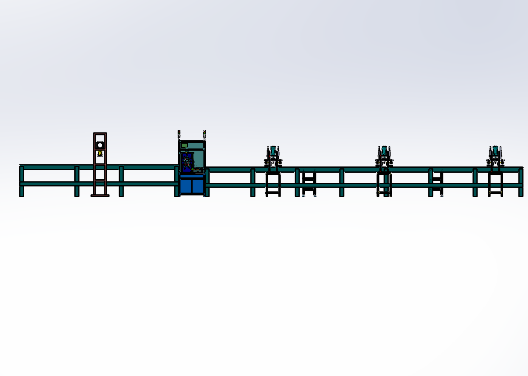 高压水阀装配生产线3D数模图纸 Solidworks17设计