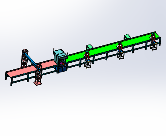 高压水阀装配生产线3D数模图纸 Solidworks17设计