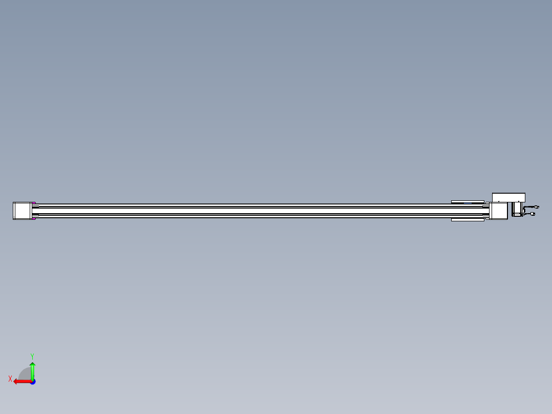 威洛博LB.GB同步带传动--欧规系列GB8-L96-S2300-BR-P40后视图