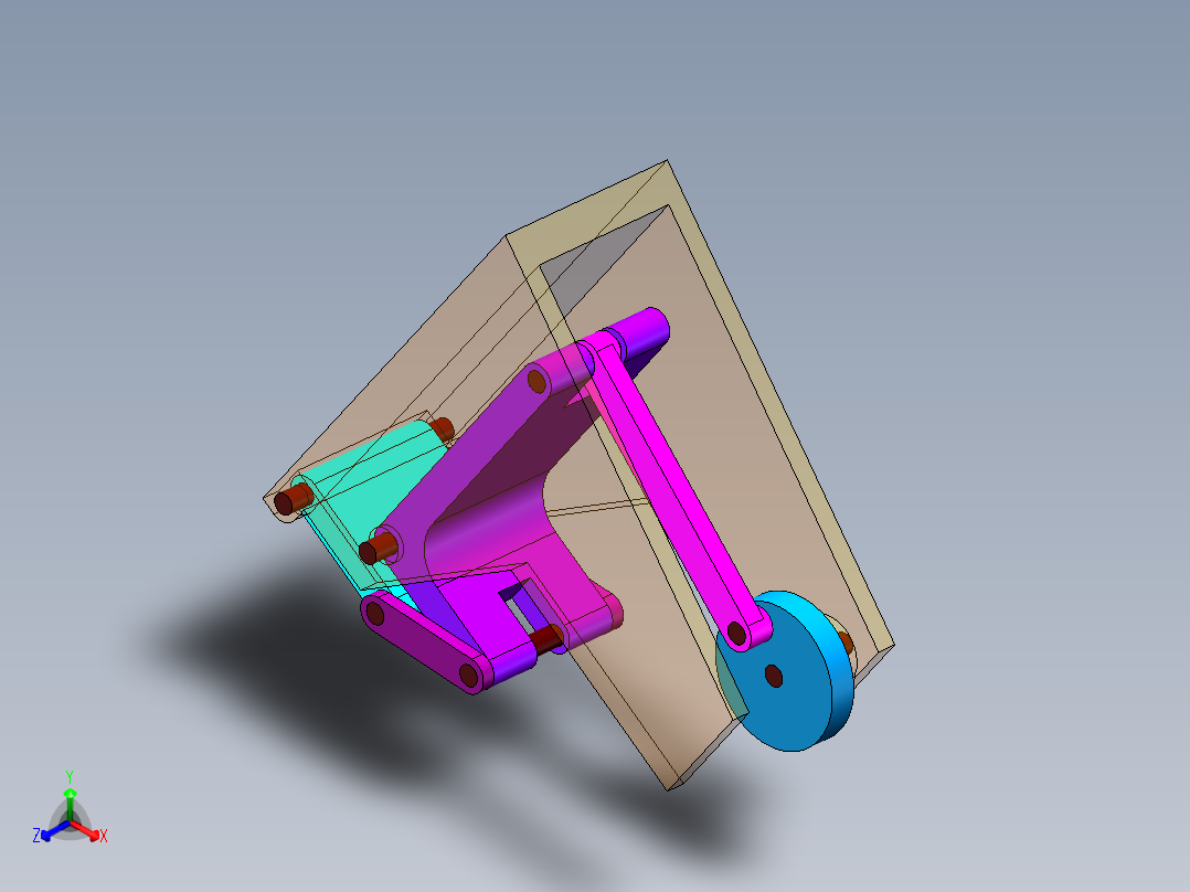 破碎机部件正等轴测图