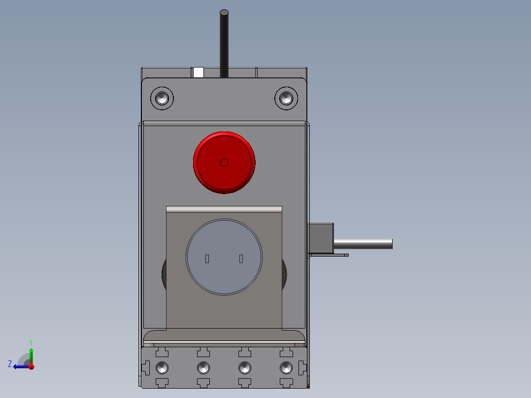 跳动检测工装跳动检测机sw22可编辑右视图