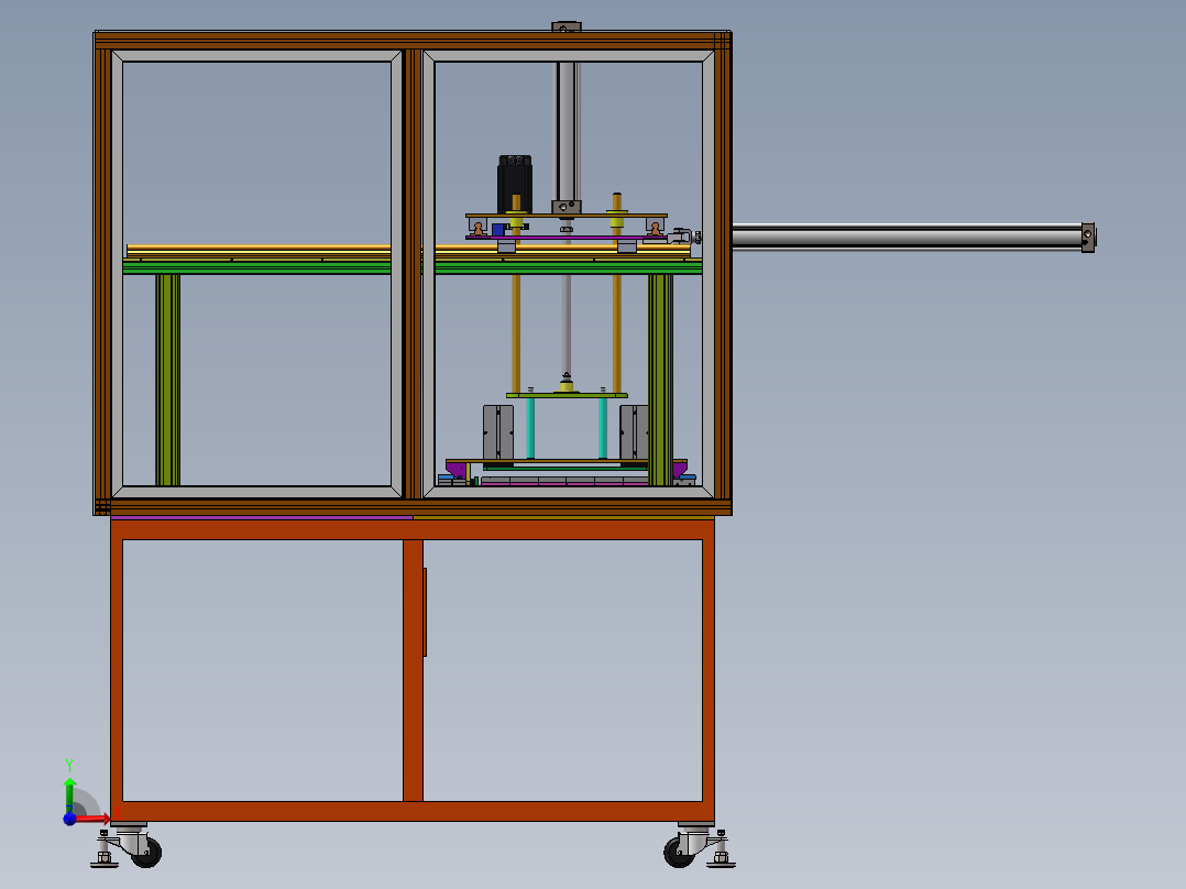 电池外壳送料机sw18可编辑前视图