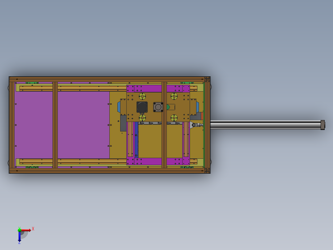 电池外壳送料机sw18可编辑俯视图