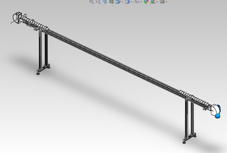 非标链板环型输送线3D图纸H846 非标自动化机械PROE模型 UG模型