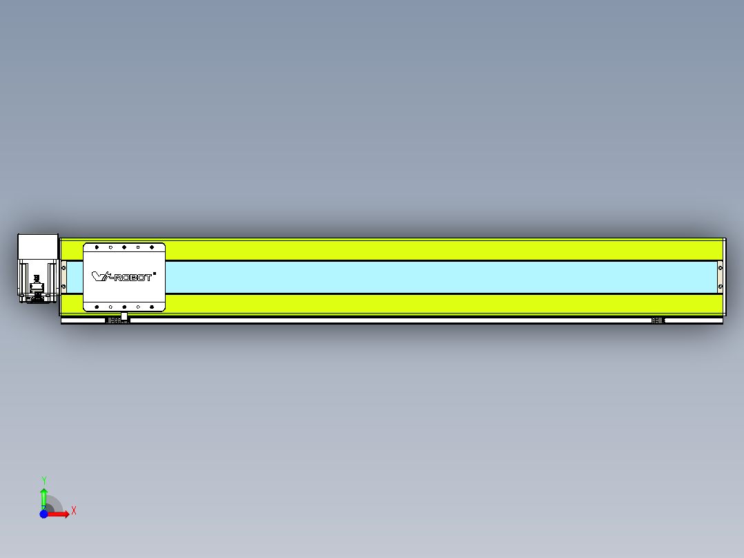 威洛博VBC同步带传动一无尘环境VBC17-L45-S1150-BRU-ZP75-C3前视图