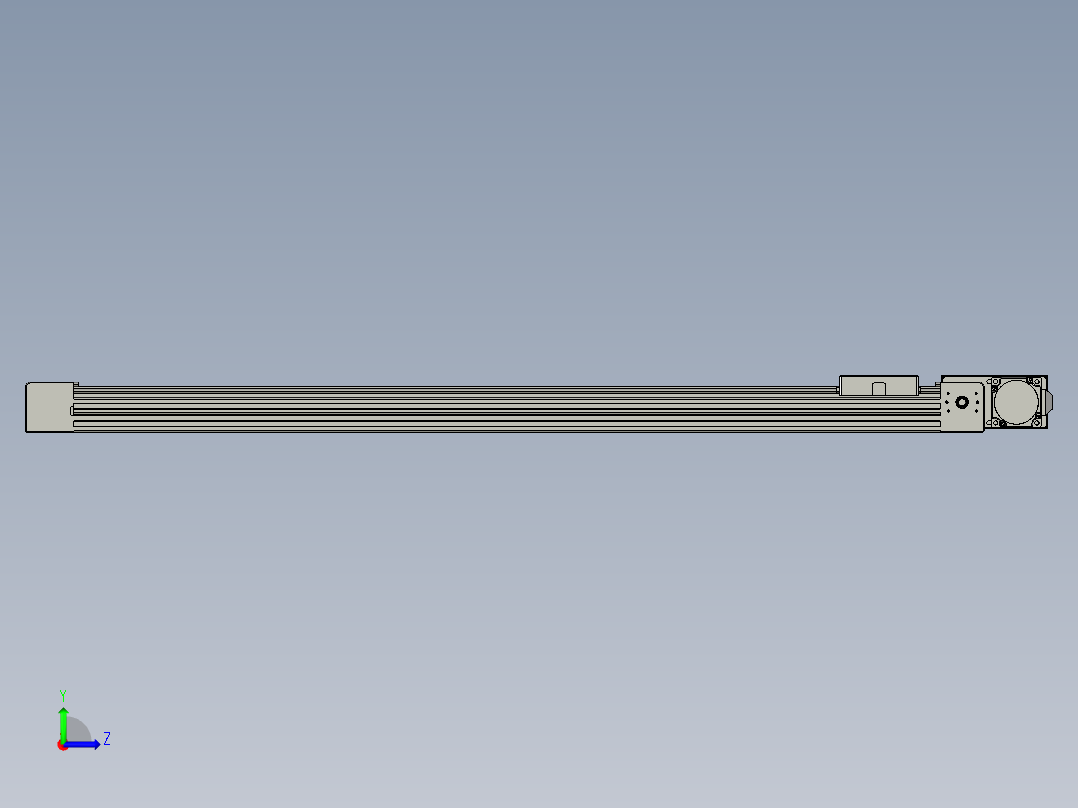 威洛博直线电机模组EB4-L40-S850-BL-57-MS3左视图
