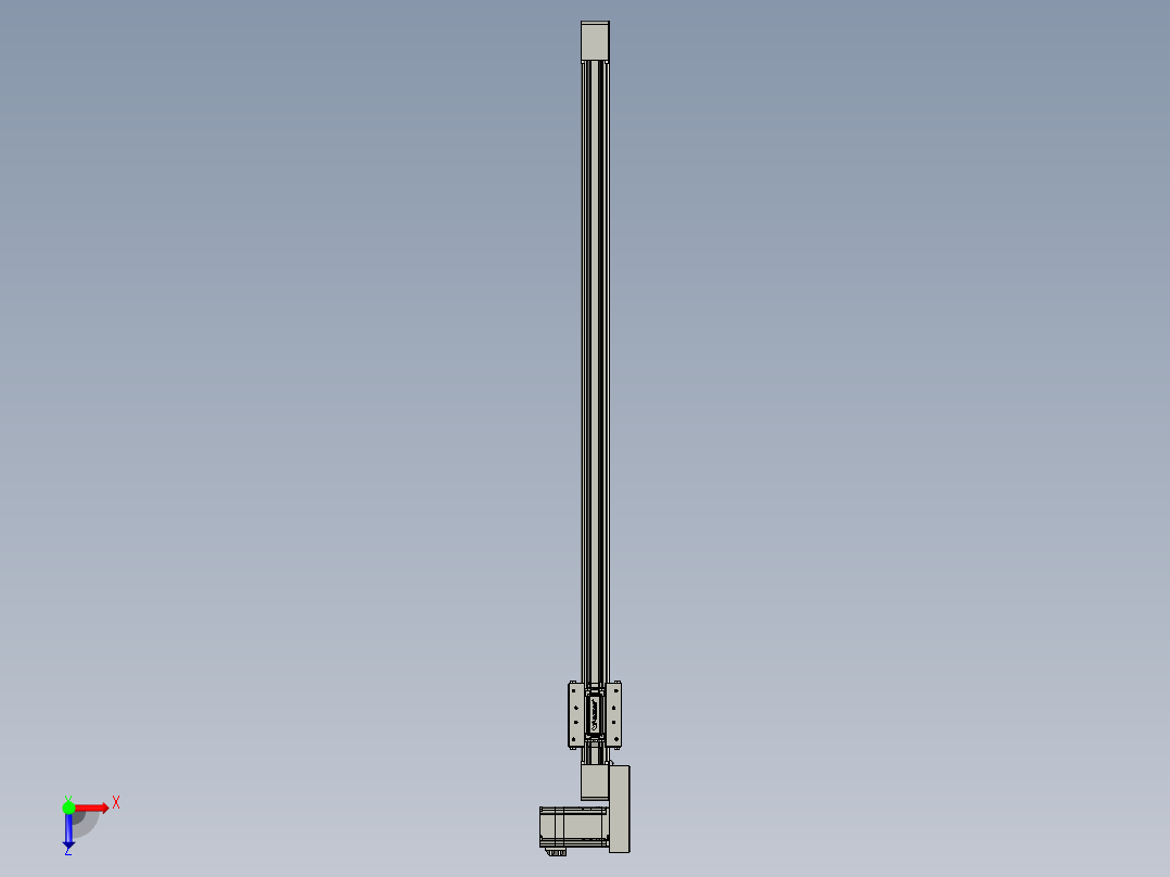 威洛博直线电机模组EB4-L40-S850-BL-57-MS3俯视图