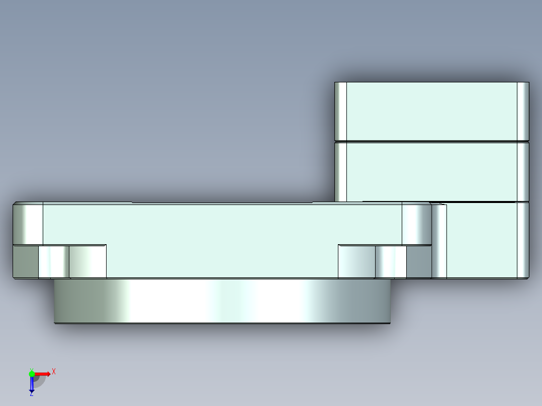 中空旋转平台KFN280-18-19-70-90-M6俯视图