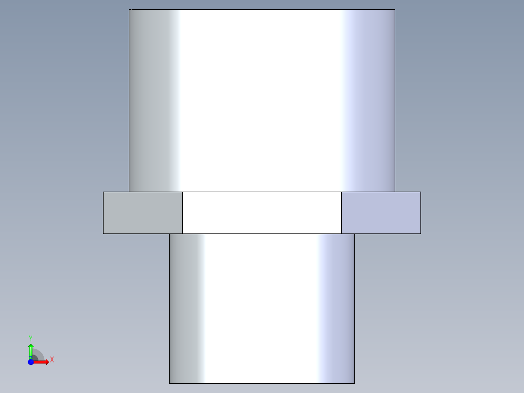 聚氯乙烯配件31-Sch80_PVC-Brass_SPIGxFPT_878-005SS_0.05in前视图