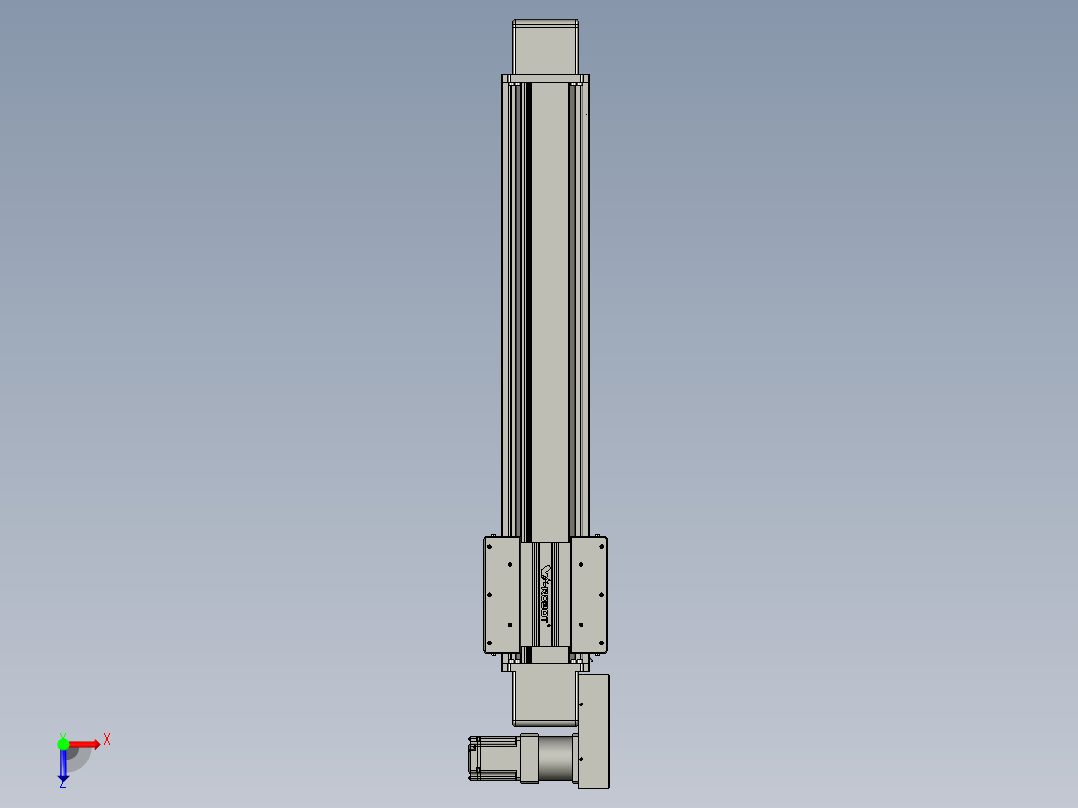 威洛博直线电机模组EB16-L208-S800-BL-ZP75-MS3-5K俯视图