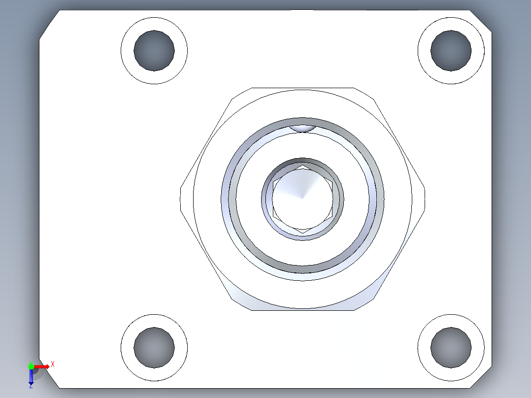 KOSMEKLHA0480-SLD多系列多零件图纸模型俯视图