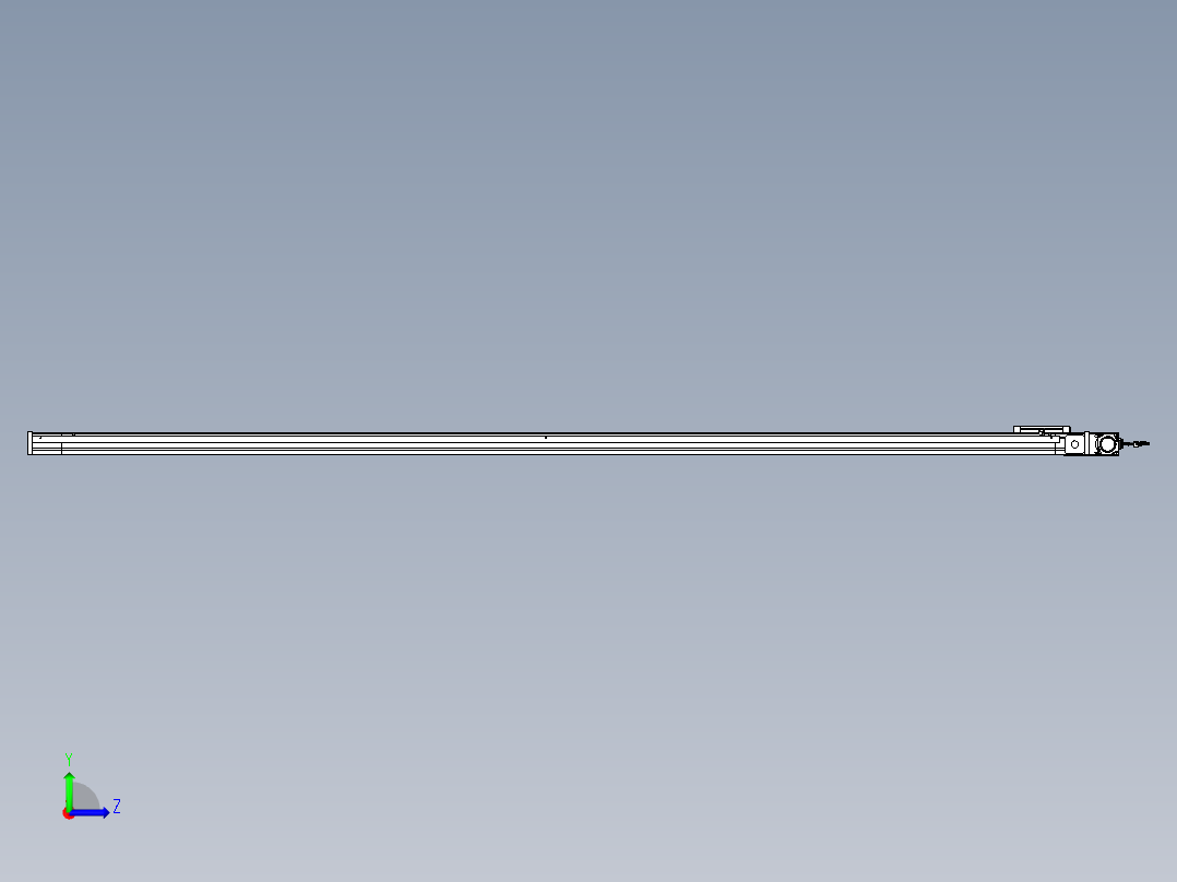 威洛博LB.GB同步带传动--欧规系列LB6A-L65-S2800-BL左视图