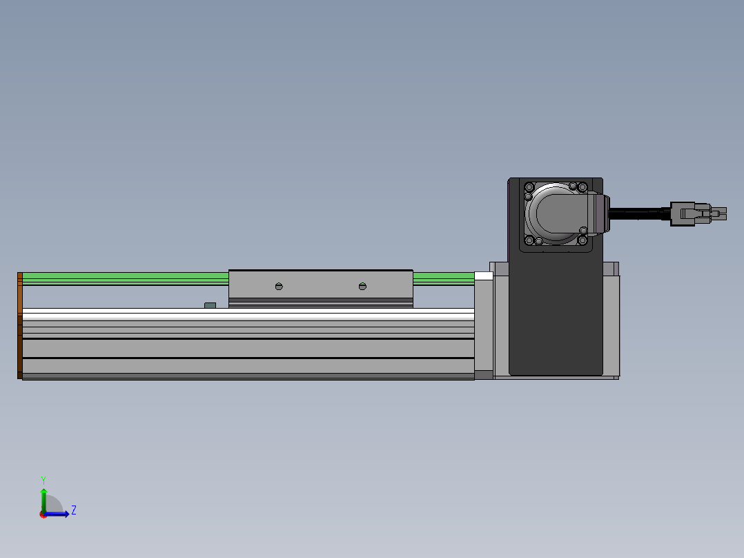 MTB同步带半封闭MTB10-RU-100W左视图