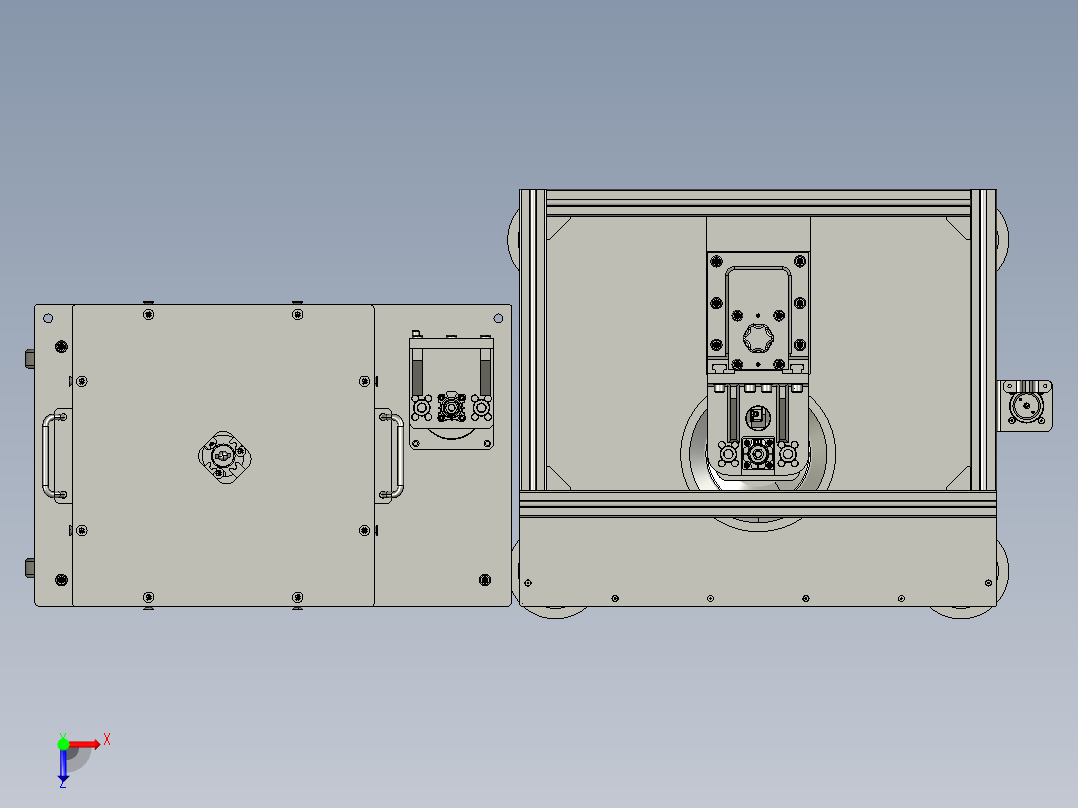 控制阀点铆机俯视图