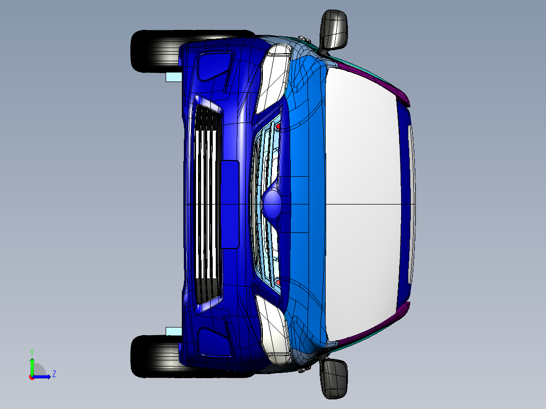 雅阁汽车左视图