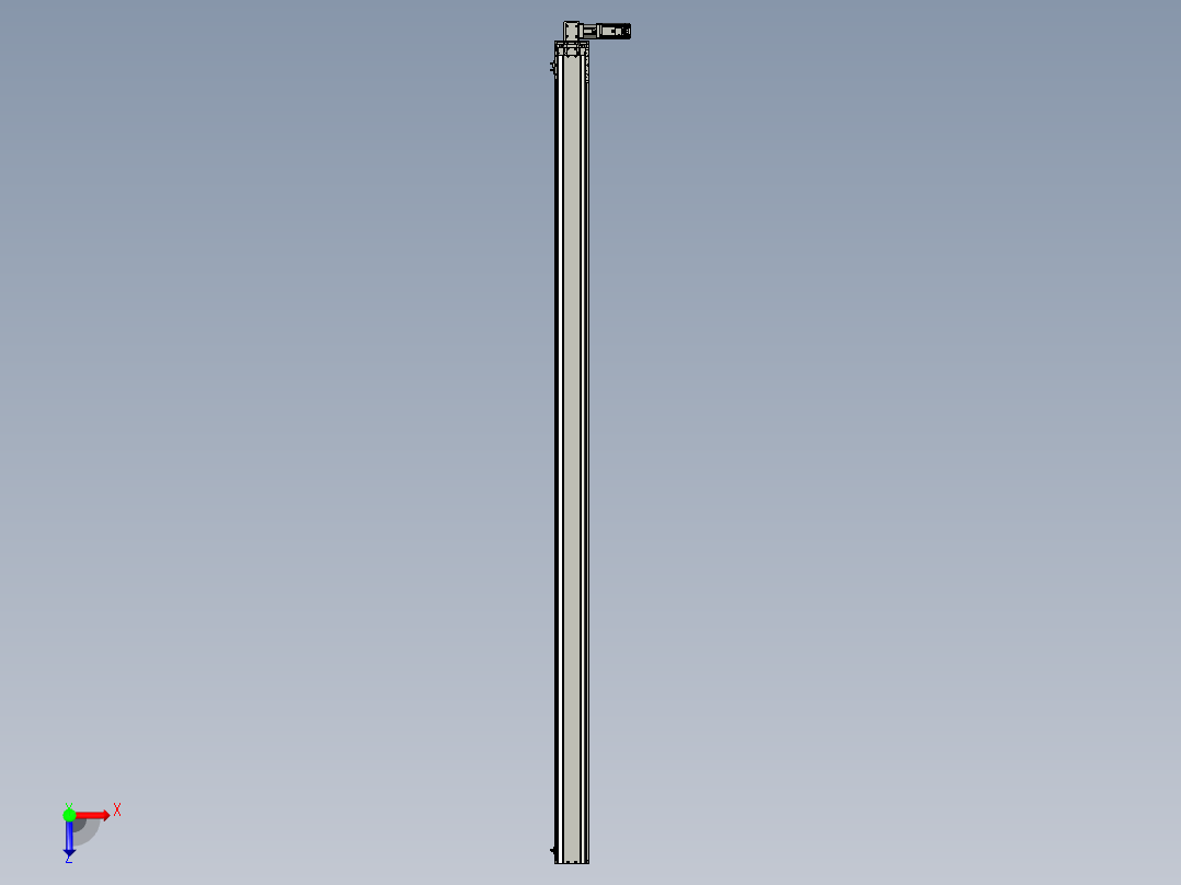 东锦同步带传动-直线滑台模组DH135B-L125-S2950-BL-P400W-C3俯视图