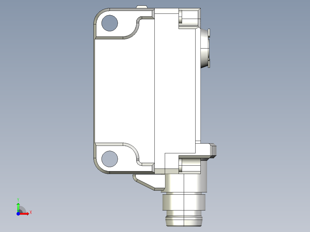 基恩士PZ-G51CN_CP_52CN_CP-R_kc图纸模型前视图
