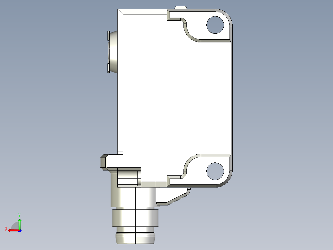 基恩士PZ-G51CN_CP_52CN_CP-R_kc图纸模型后视图