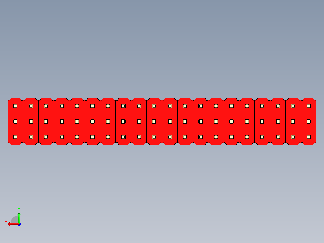 彩色公头100mil（2.54mm）系列-DS1021_red_3x20p_100mil_Type1_rev1.0后视图