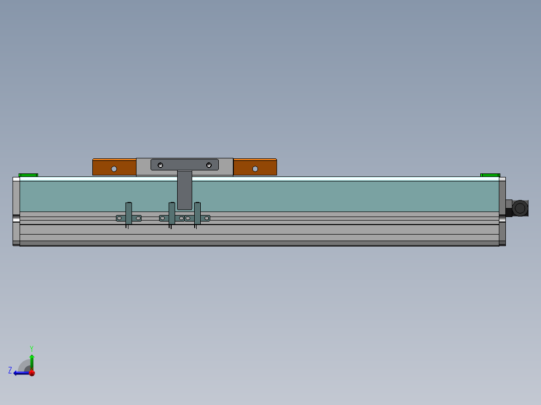 MCH丝杆全封闭MCH14-M-400WB右视图