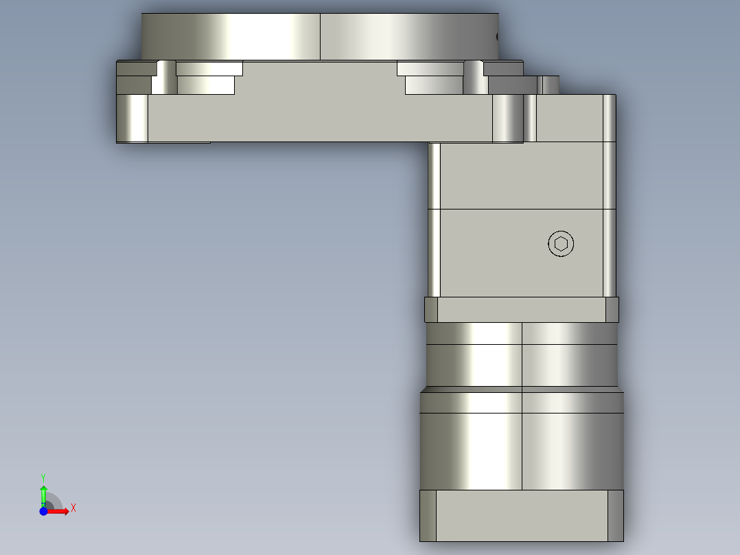中空旋转平台KFN130-L2-50-NM5(65)前视图