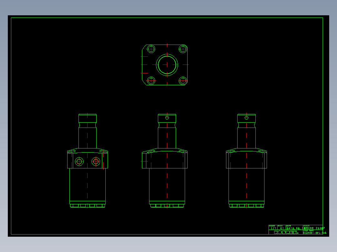 KOSMEKTLA4001-2BL-Y45多系列多零件图纸模型