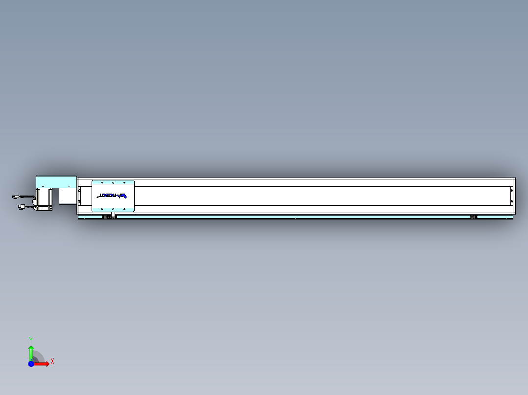 威洛博VBC同步带传动一无尘环境VBC14-L45-S1350-BR-ZP40-C3前视图