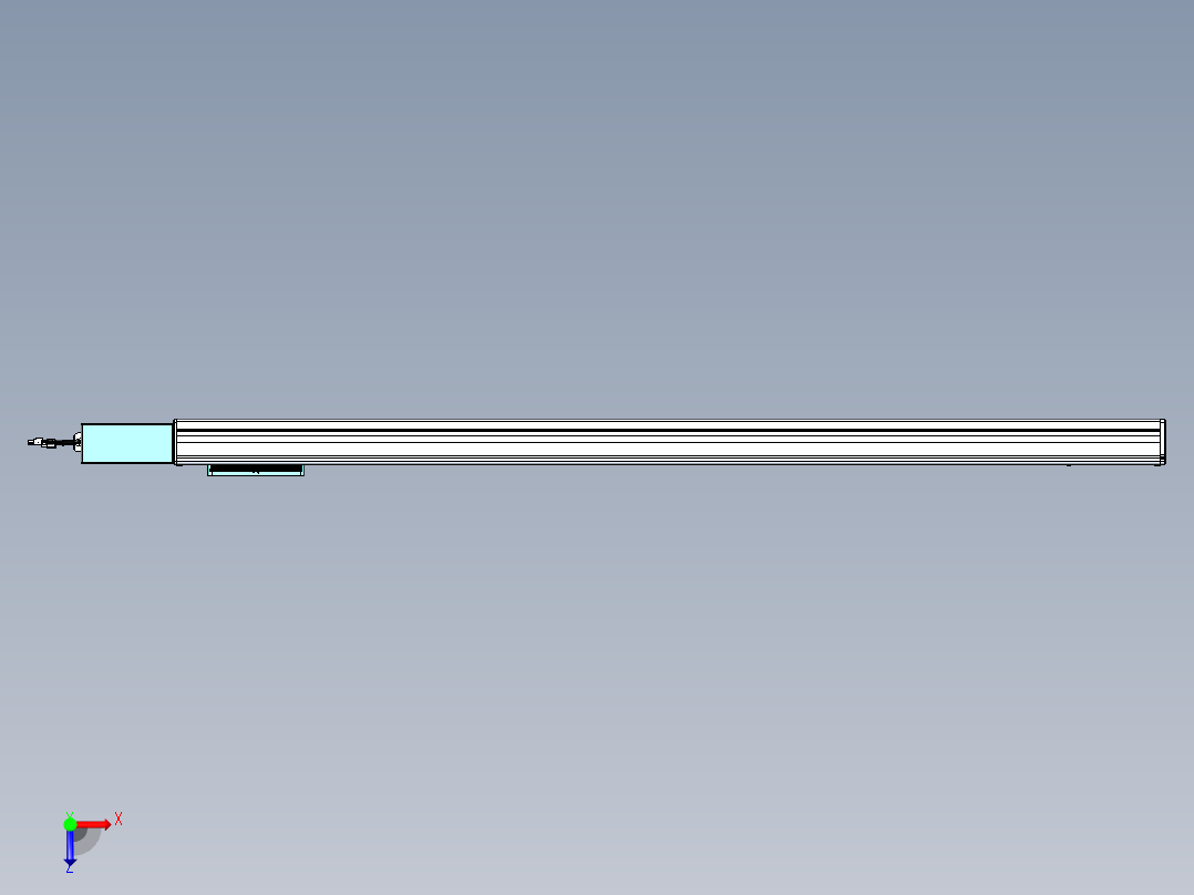 威洛博VBC同步带传动一无尘环境VBC14-L45-S1350-BR-ZP40-C3俯视图