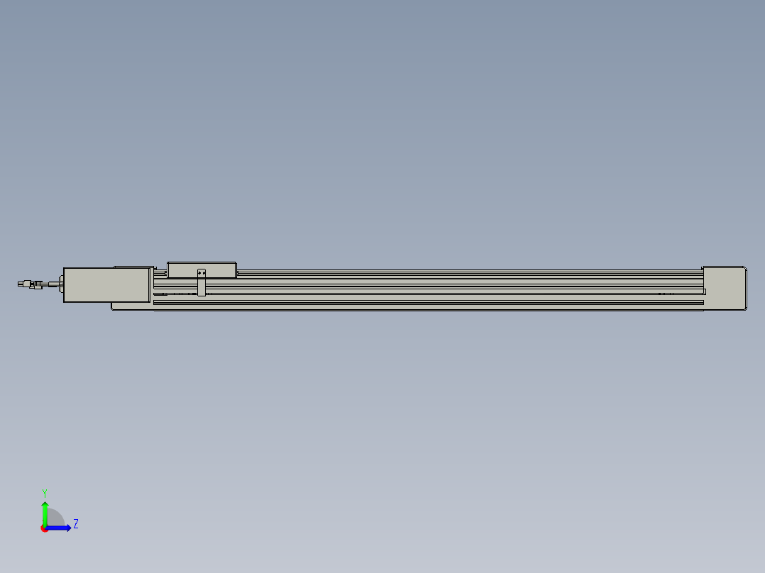 威洛博直线电机模组EB6-L70-S850-BL-P40-MS3左视图
