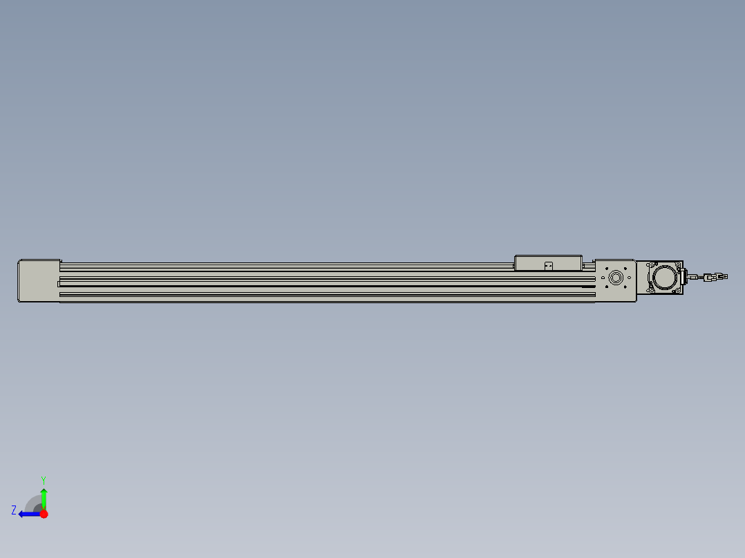 威洛博直线电机模组EB6-L70-S850-BL-P40-MS3右视图