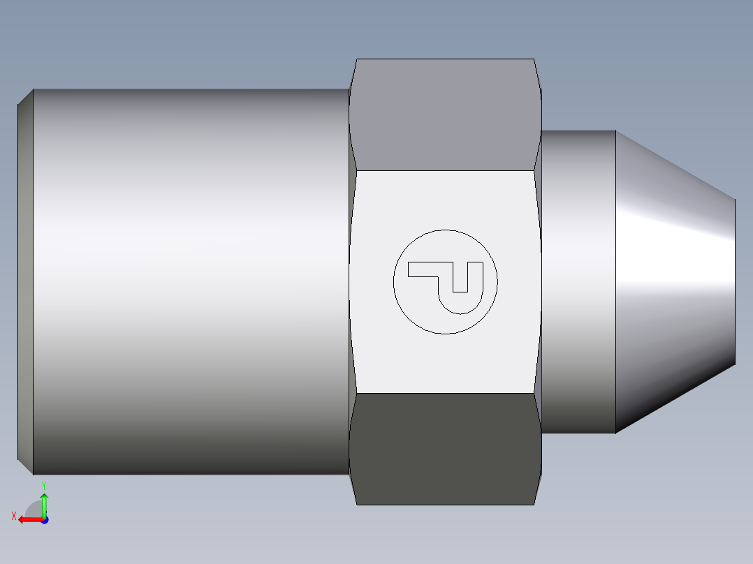 卡套式工业通用硬管接头EO_Weld_connector_AS06S71X后视图