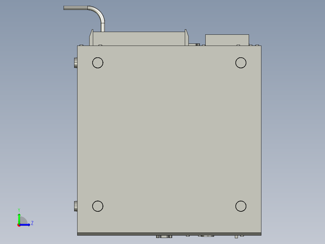 基恩士ML-Z9500_kc图纸模型左视图