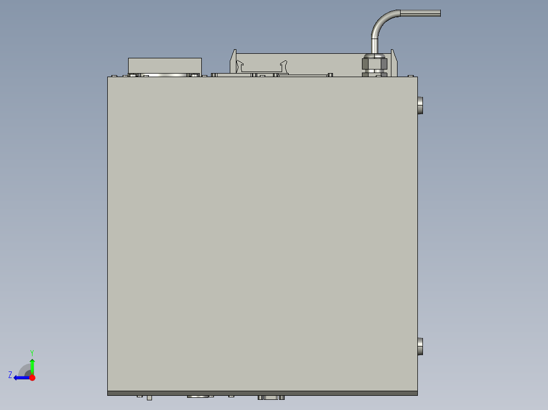 基恩士ML-Z9500_kc图纸模型右视图
