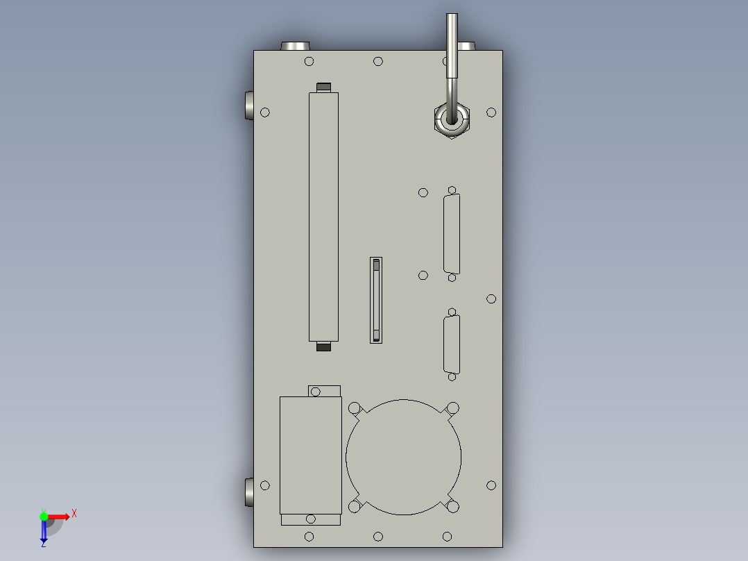 基恩士ML-Z9500_kc图纸模型俯视图