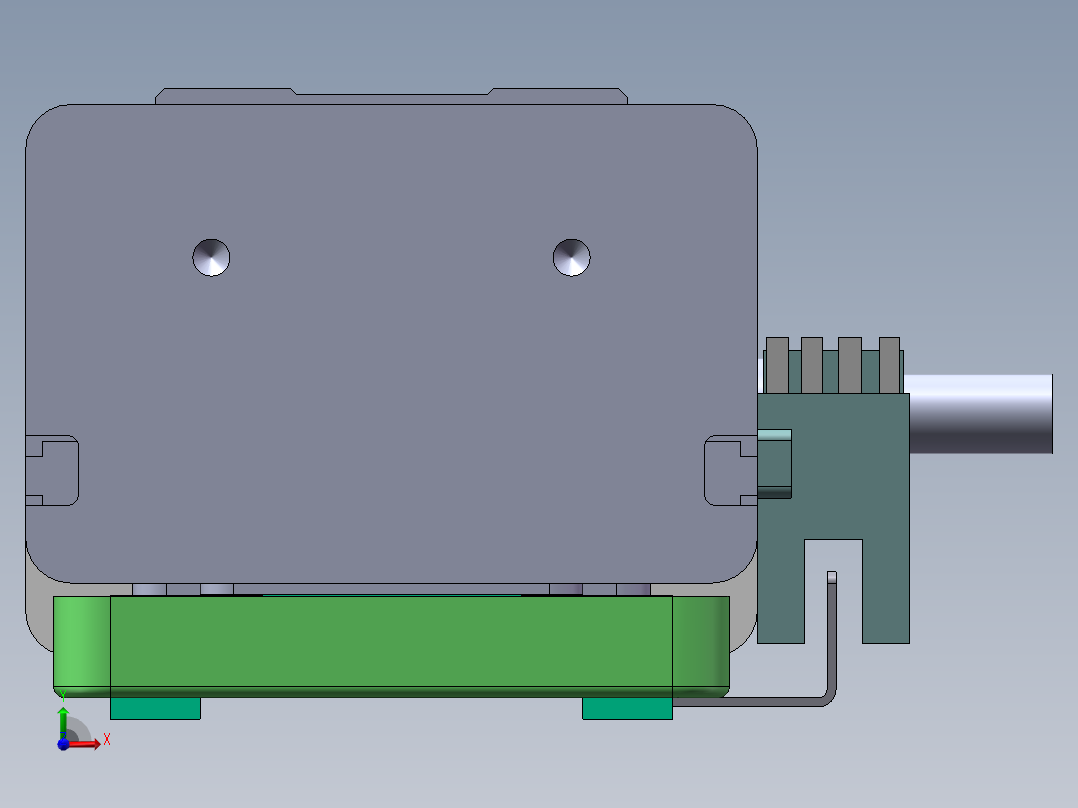 MTH丝杆半封闭模组MTH6M-BC-100W前视图